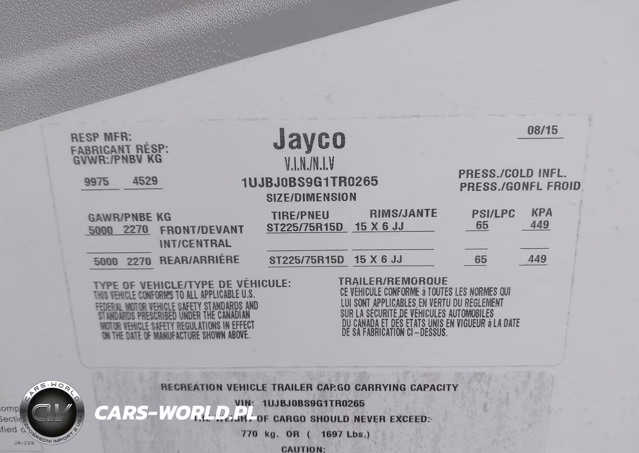 2016 Jayco Jay Flight 32 Bhds VIN:1UJBJ0BS9G1TR0265 - 9