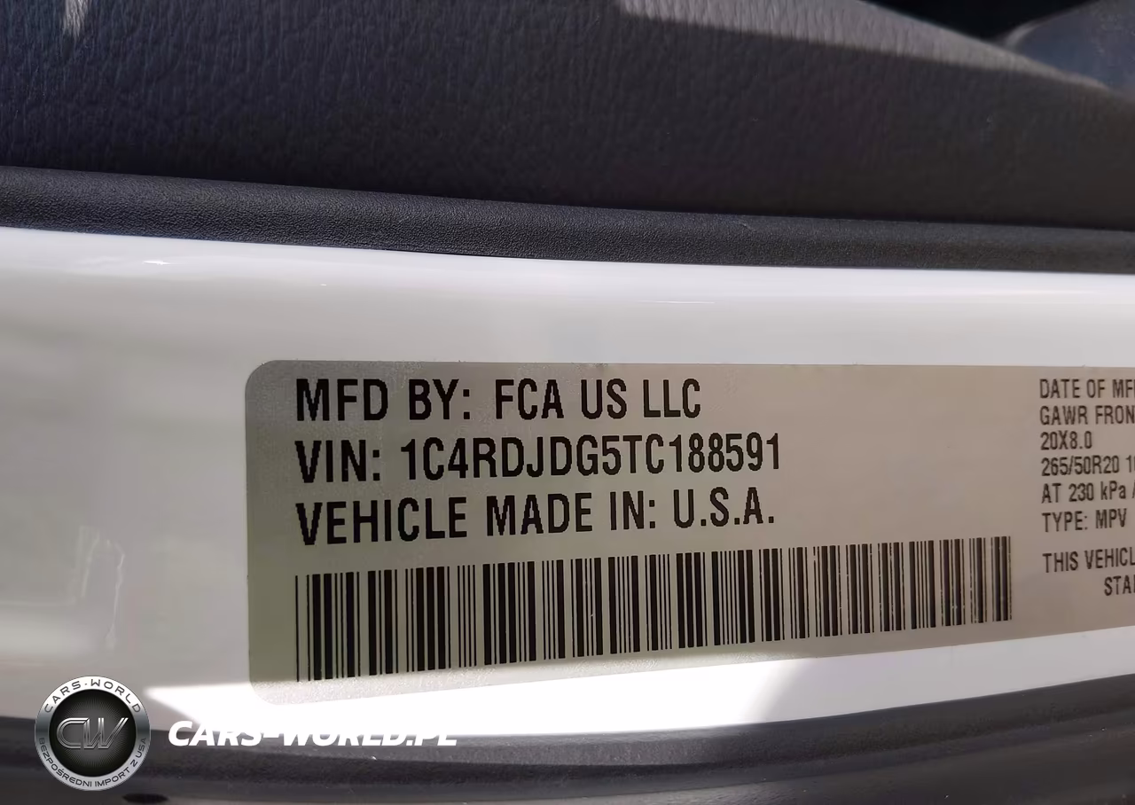 2026 Dodge Durango Gt Awd VIN:1C4RDJDG5TC188591 - 9