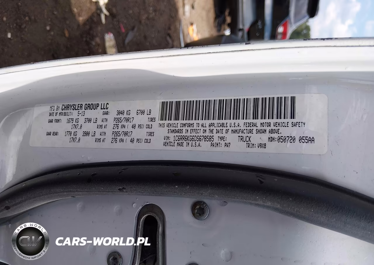 2013 Ram 1500 Tradesman VIN:1C6RR6KG6DS678585 - 9