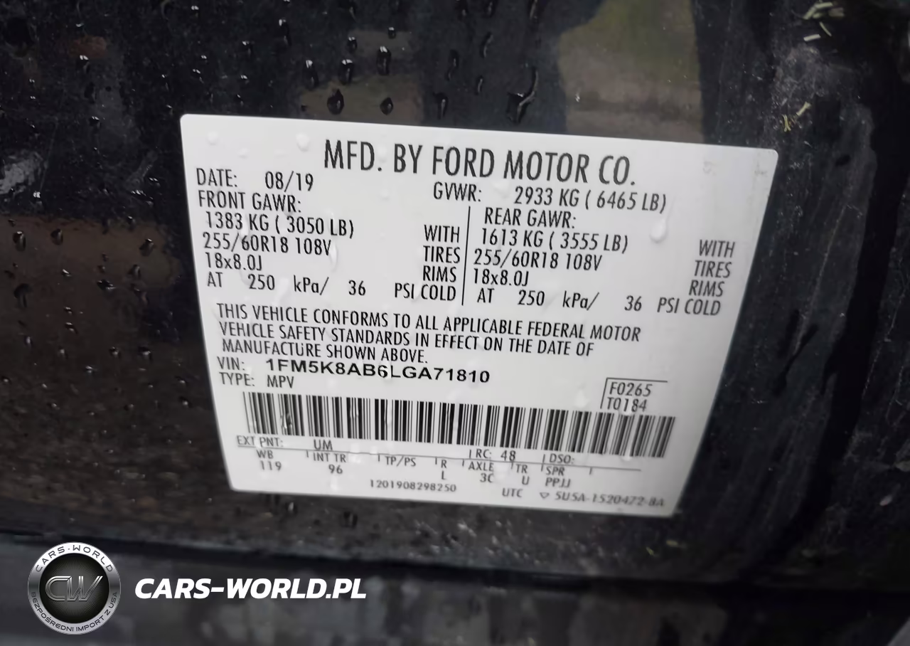 2020 Ford Police Interceptor Utility VIN:1FM5K8AB6LGA71810 - 9