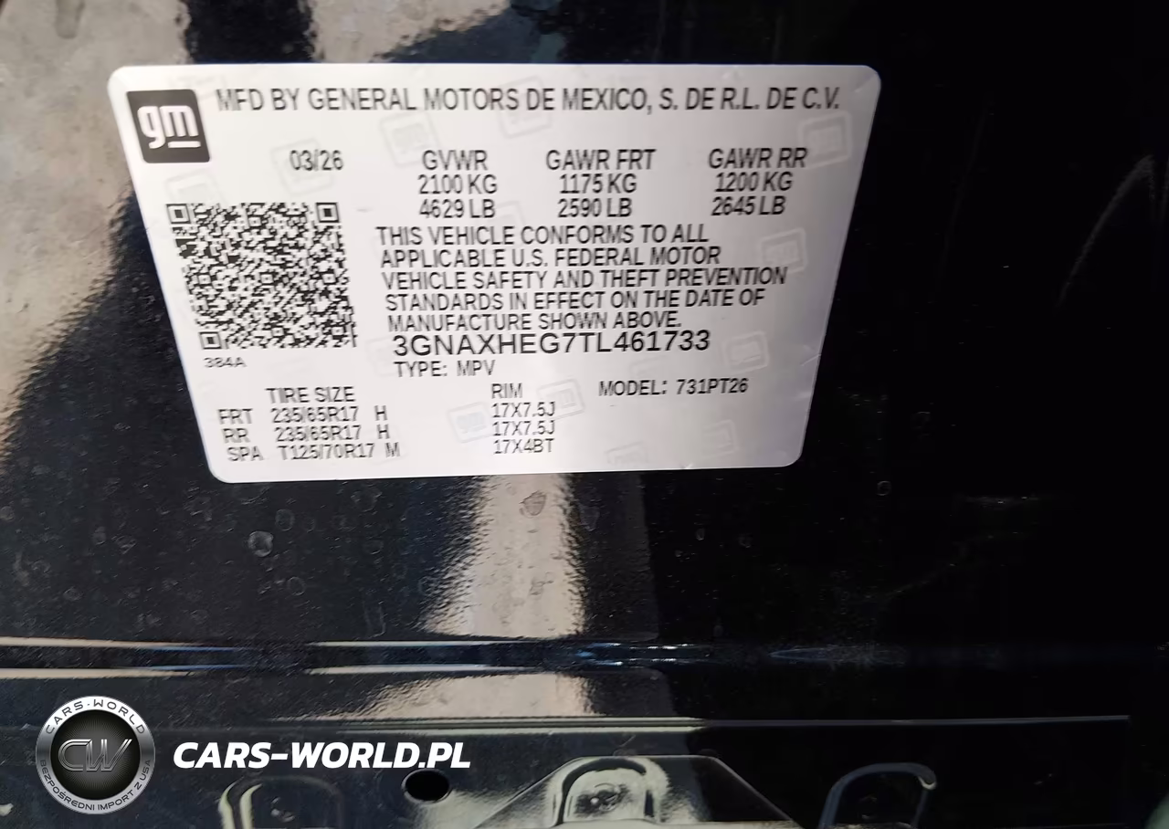 2026 Chevrolet Equinox Fwd Lt VIN:3GNAXHEG7TL461733 - 9
