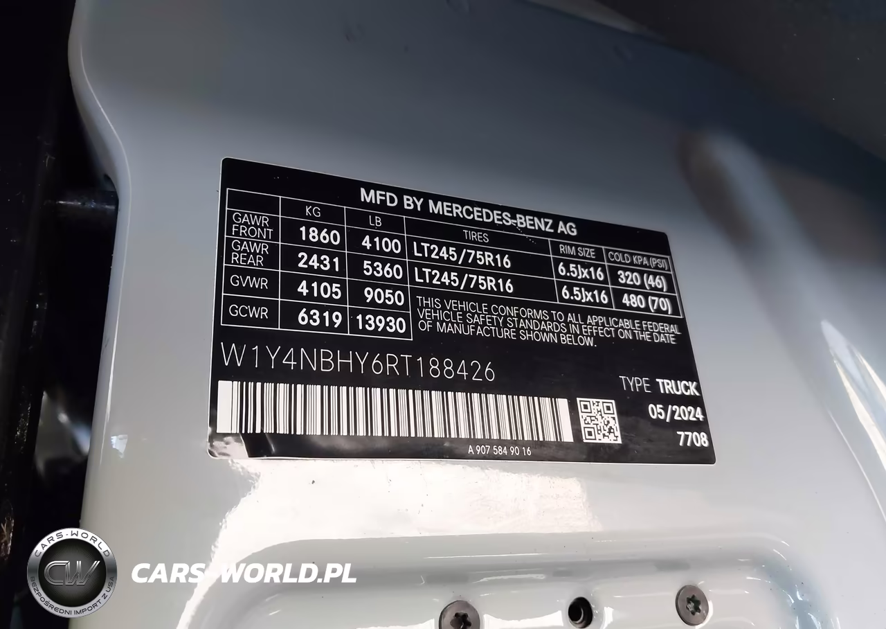 2024 Mercedes-Benz Sprinter 2500 Standard Roof 4-Cyl Diesel Ho VIN:W1Y4NBHY6RT188426 - 9