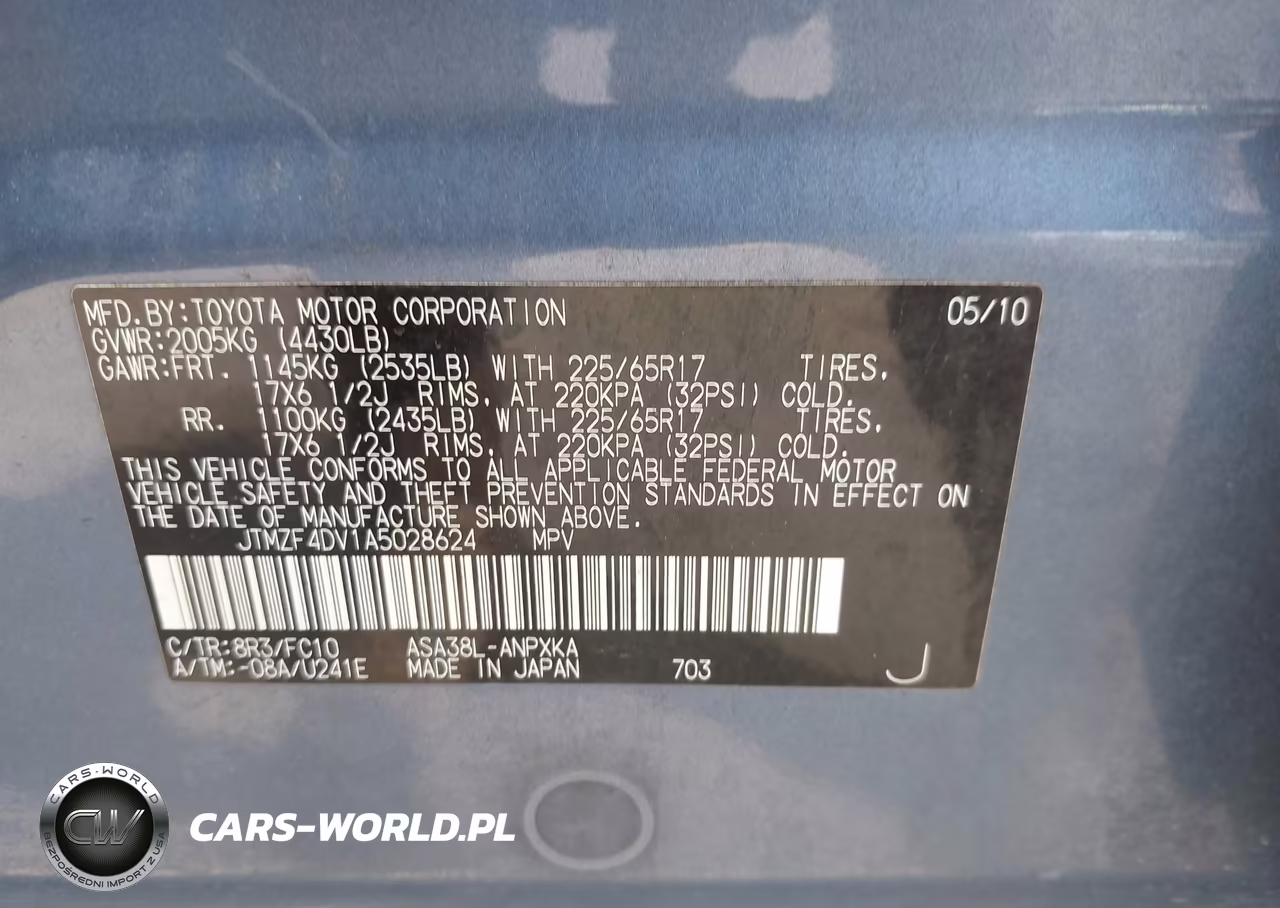 2010 Toyota Rav4 VIN:JTMZF4DV1A5028624 - 9