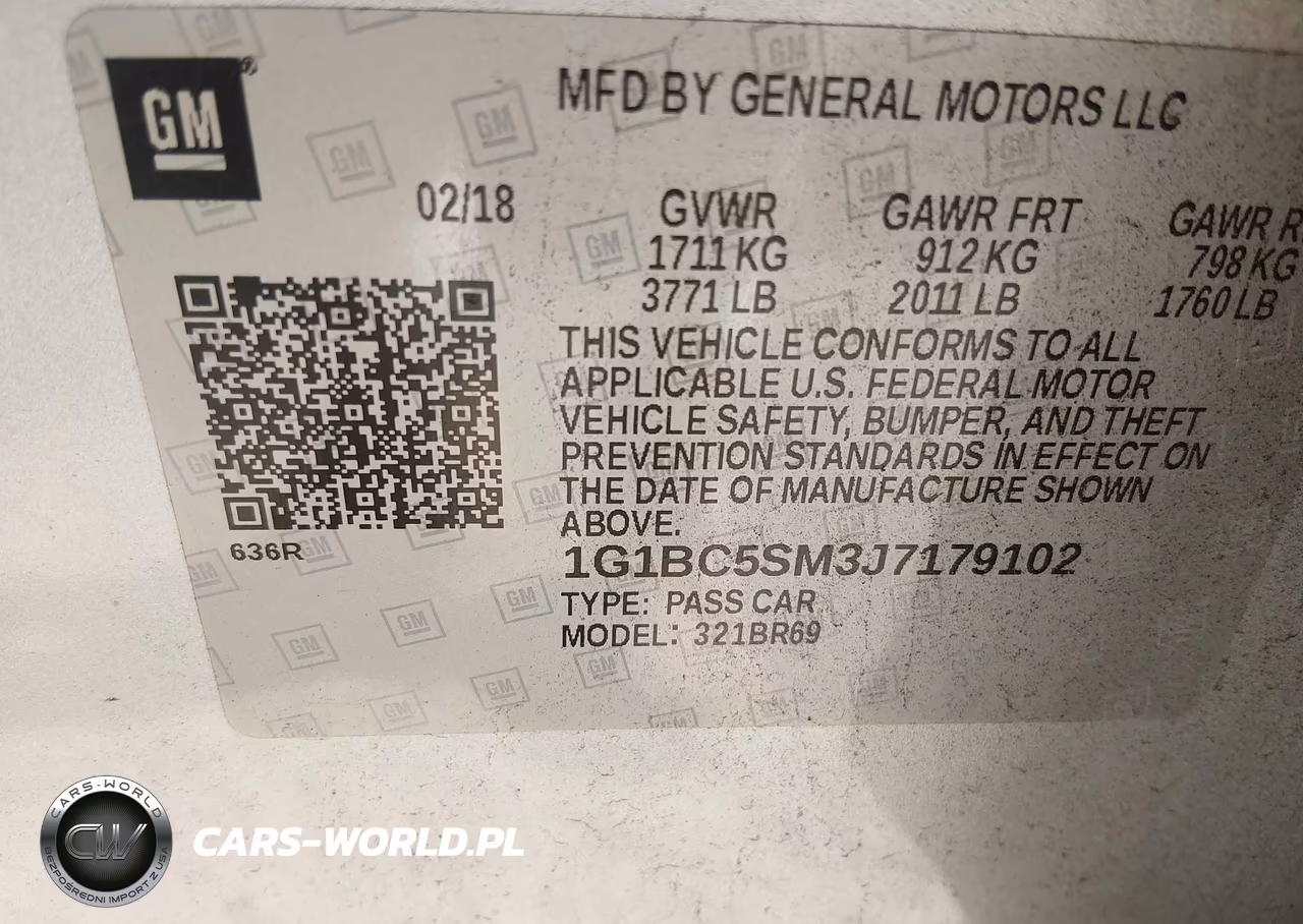 2018 Chevrolet Cruze Ls Auto VIN:1G1BC5SM3J7179102 - 9