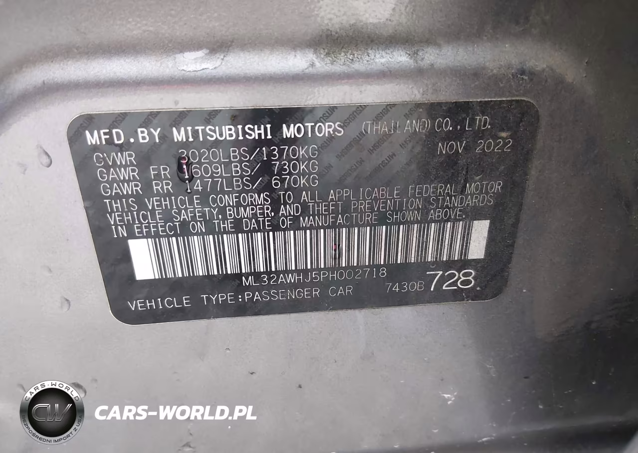 2023 Mitsubishi Mirage Black Edition-Ralliart-Se VIN:ML32AWHJ5PH002718 - 9