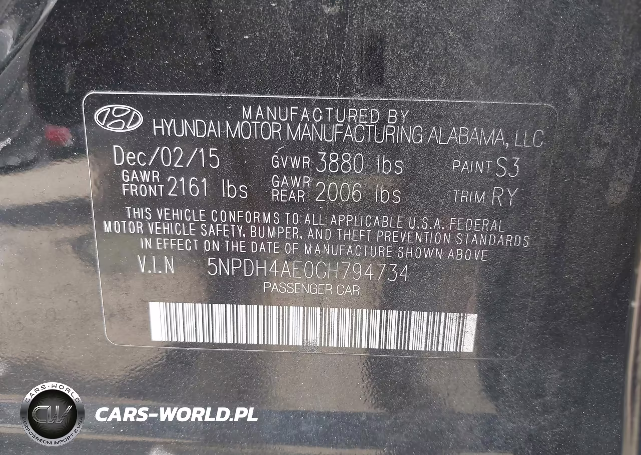 2016 Hyundai Elantra Value Edition VIN:5NPDH4AE0GH794734 - 9