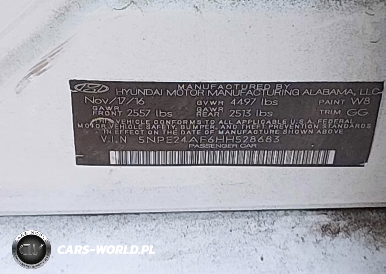 2017 Hyundai Sonata VIN:5NPE24AF6HH528683 - 9