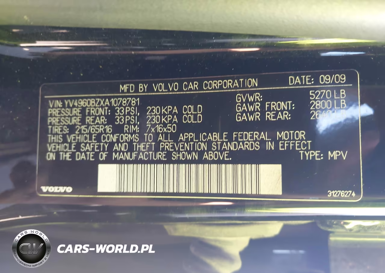 2010 Volvo Xc70 3.2 VIN:YV4960BZXA1078781 - 9