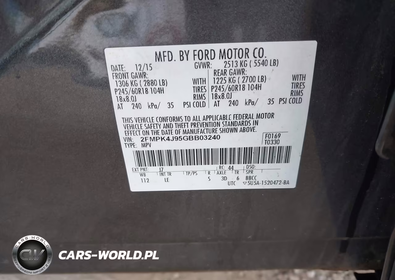 2016 Ford Edge Sel VIN:2FMPK4J95GBB03240 - 9