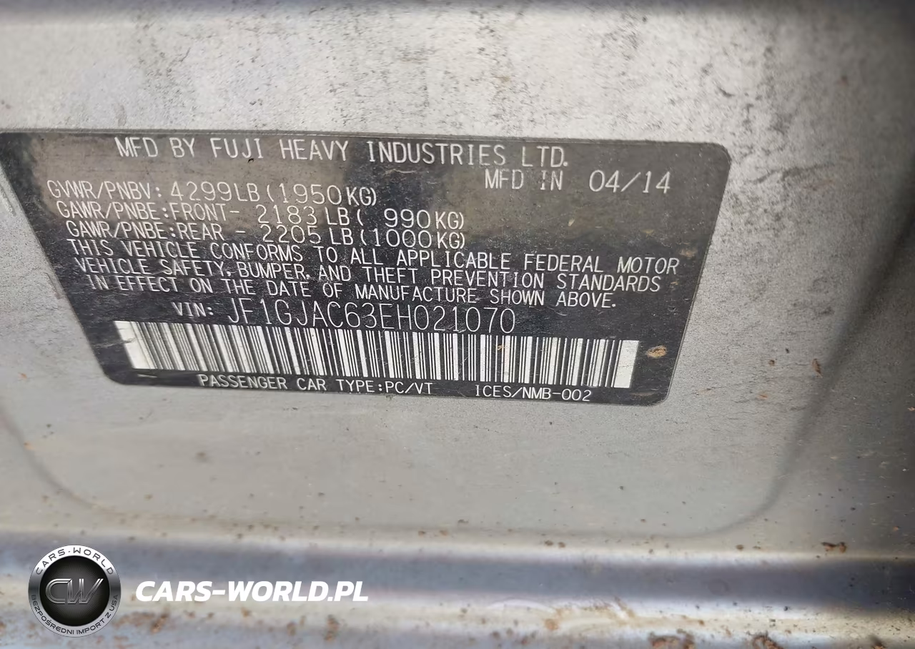 2014 Subaru Impreza 2.0I Premium VIN:JF1GJAC63EH021070 - 9
