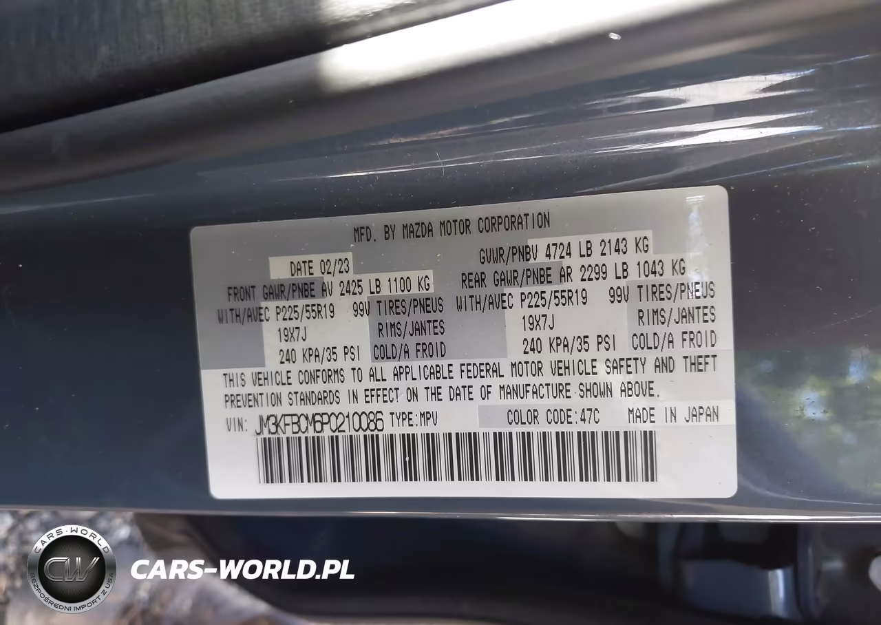 2023 Mazda Cx-5 2.5 S Carbon Edition VIN:JM3KFBCM6P0210086 - 9