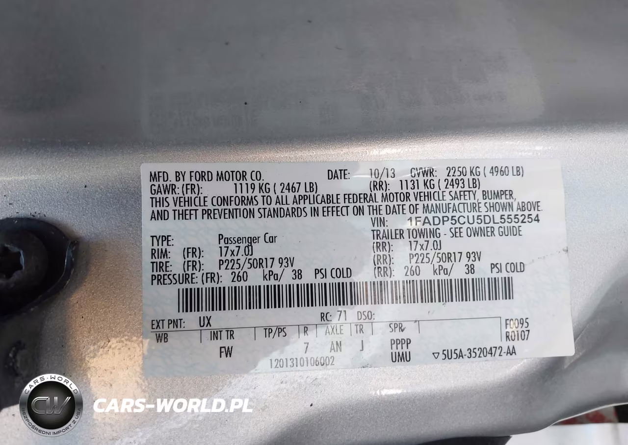 2013 Ford C-Max Energi Sel VIN:1FADP5CU5DL555254 - 9