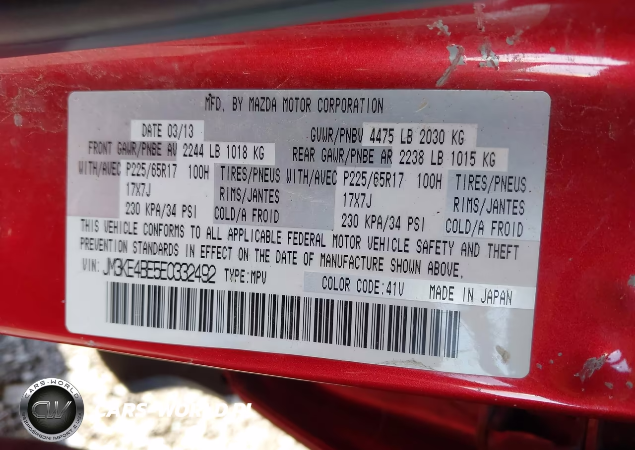 2014 Mazda Cx-5 Sport VIN:JM3KE4BE5E0332492 - 9