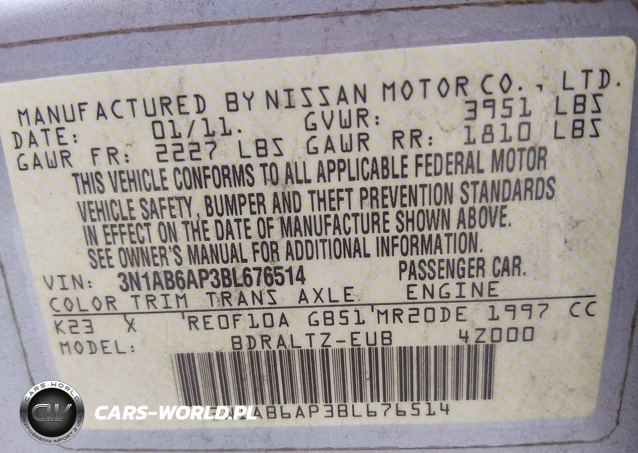 2011 Nissan Sentra 2.0Sr VIN:3N1AB6AP3BL676514 - 9