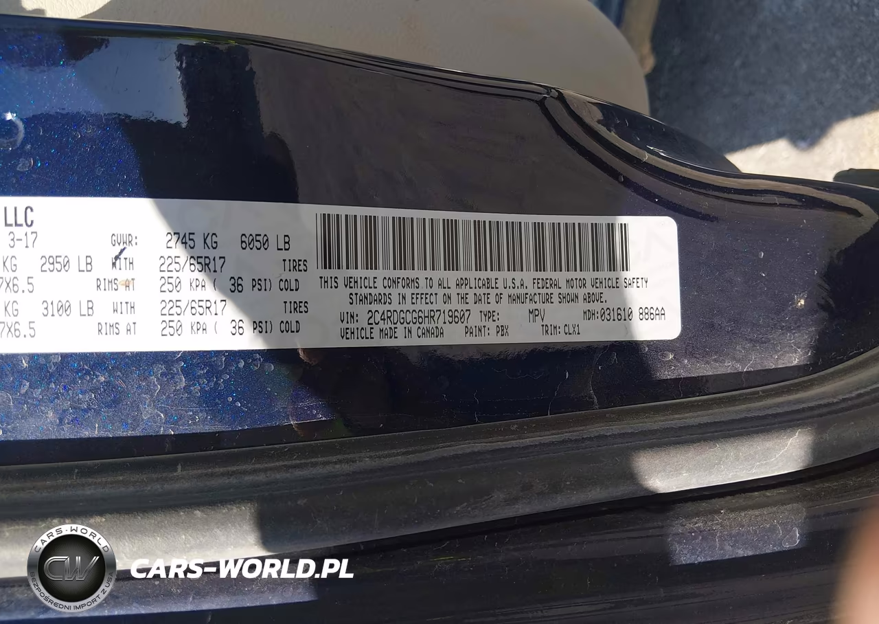 2017 Dodge Grand Caravan Sxt VIN:2C4RDGCG6HR719607 - 9