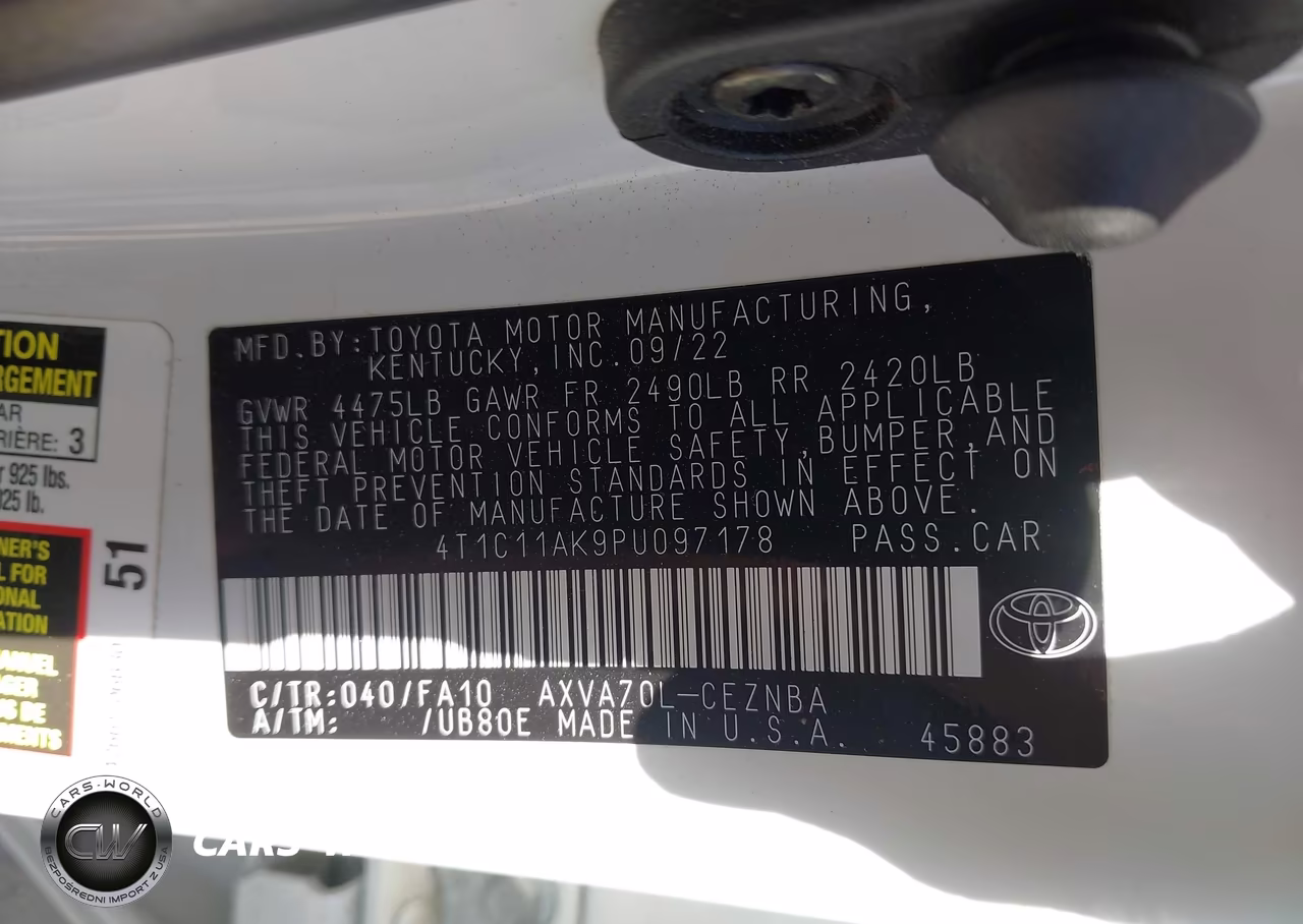 2023 Toyota Camry Le VIN:4T1C11AK9PU097178 - 9