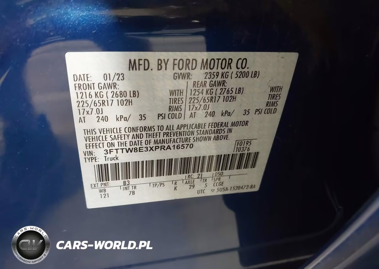 2023 Ford Maverick Xlt VIN:3FTTW8E3XPRA16570 - 9