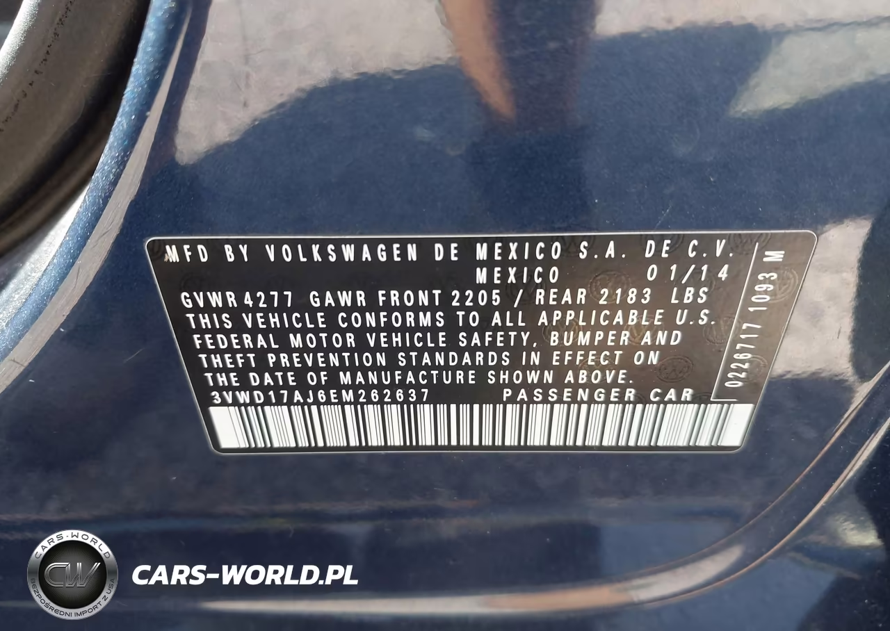 2014 Volkswagen Jetta 1.8T Se VIN:3VWD17AJ6EM262637 - 9