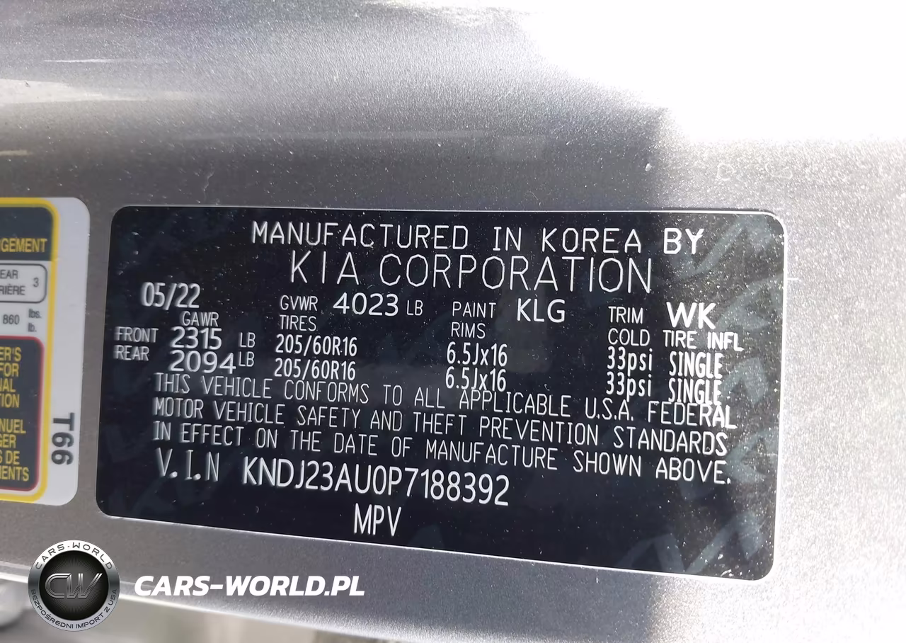 2023 Kia Soul Lx VIN:KNDJ23AU0P7188392 - 9