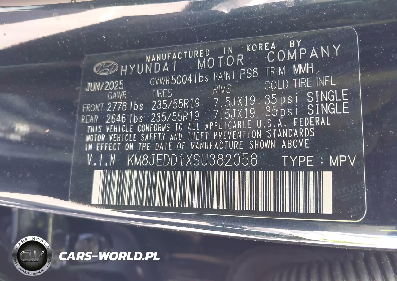 2025 Hyundai Tucson Hybrid Limited VIN:KM8JEDD1XSU382058 - 9
