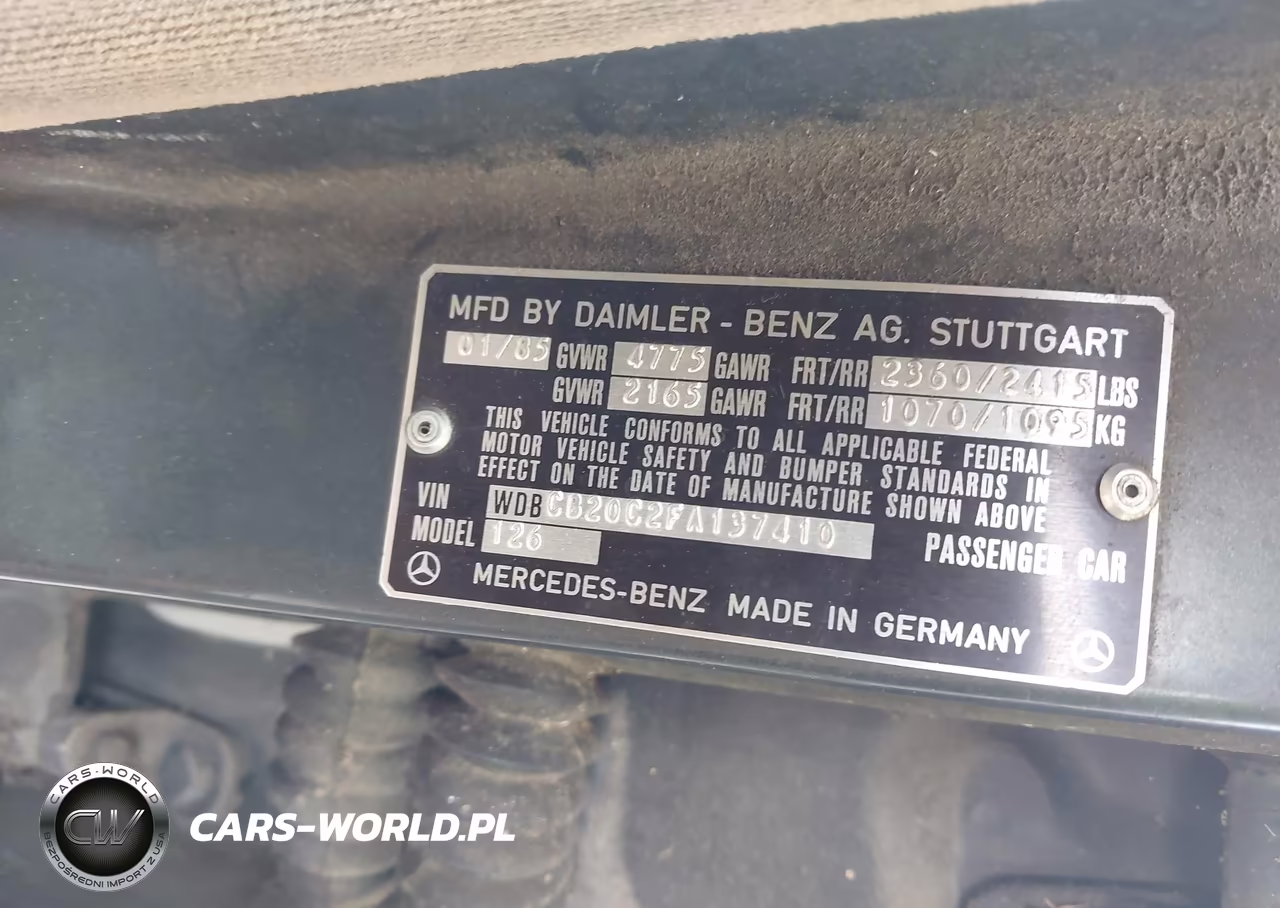 1985 Mercedes-Benz 300 Sd VIN:WDBCB20C2FA137410 - 9