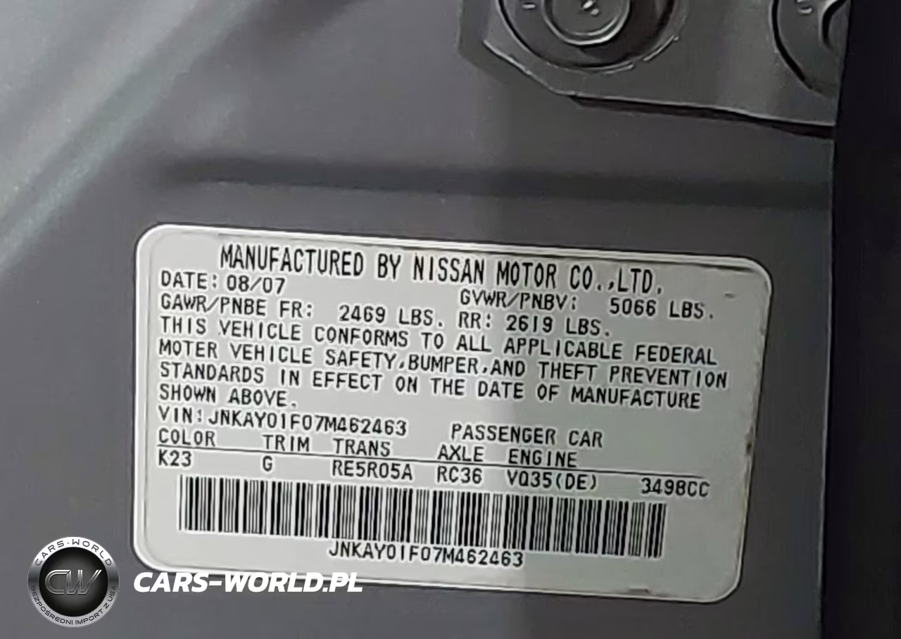 2007 Infiniti M35X VIN:JNKAY01F07M462463 - 9