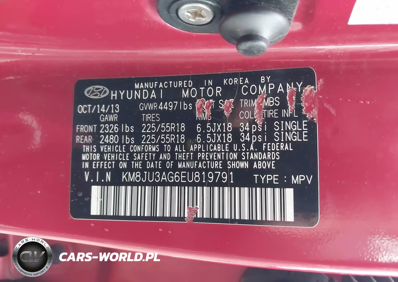 2014 Hyundai Tucson Limited VIN:KM8JU3AG6EU819791 - 9