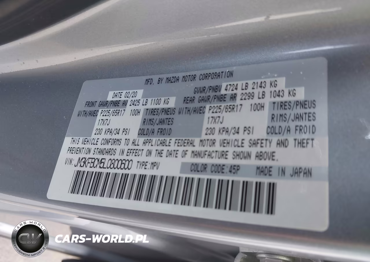 2020 Mazda Cx-5 Touring VIN:JM3KFBCM5L0800600 - 9
