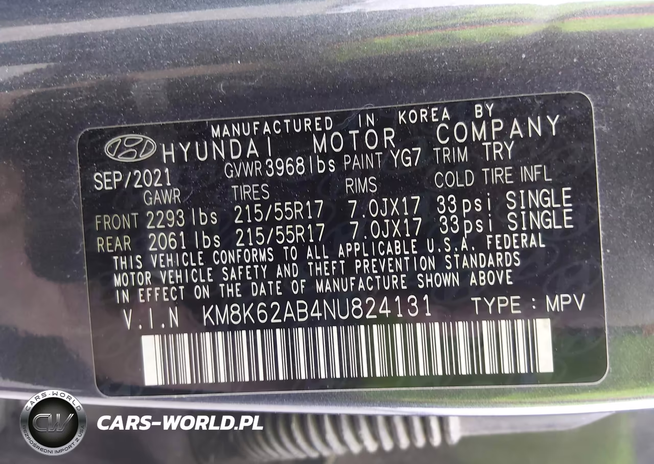 2022 Hyundai Kona Sel VIN:KM8K62AB4NU824131 - 9