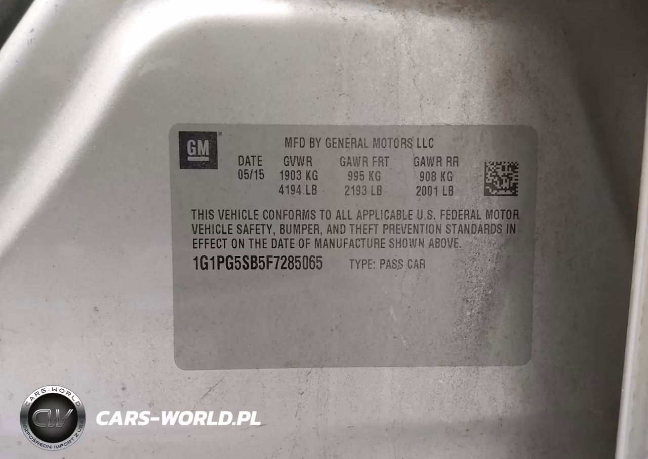 2015 Chevrolet Cruze Ltz VIN:1G1PG5SB5F7285065 - 9