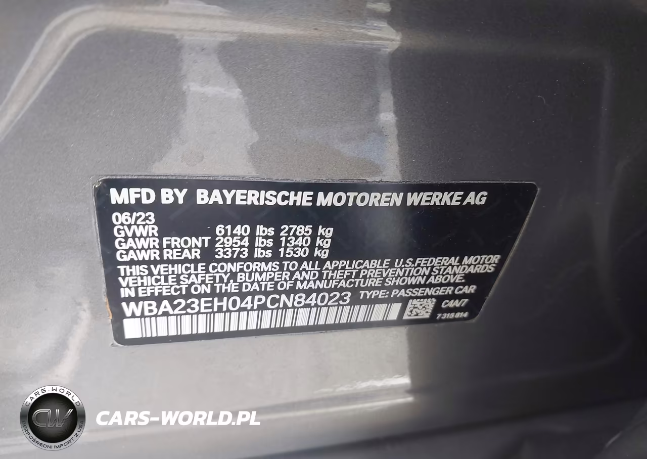 2023 BMW 740 I VIN:WBA23EH04PCN84023 - 9