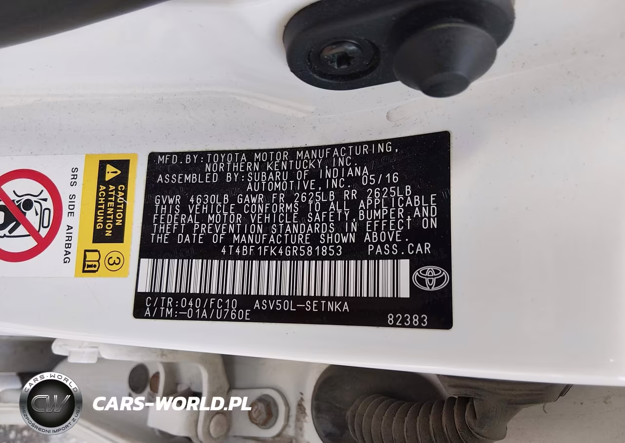 2016 Toyota Camry Le VIN:4T4BF1FK4GR581853 - 9