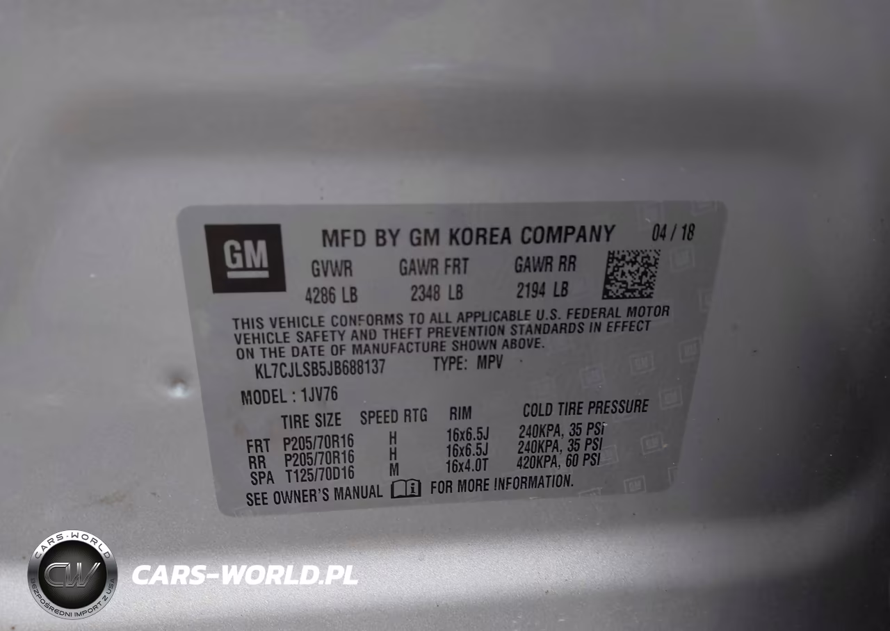 2018 Chevrolet Trax Lt VIN:KL7CJLSB5JB688137 - 9