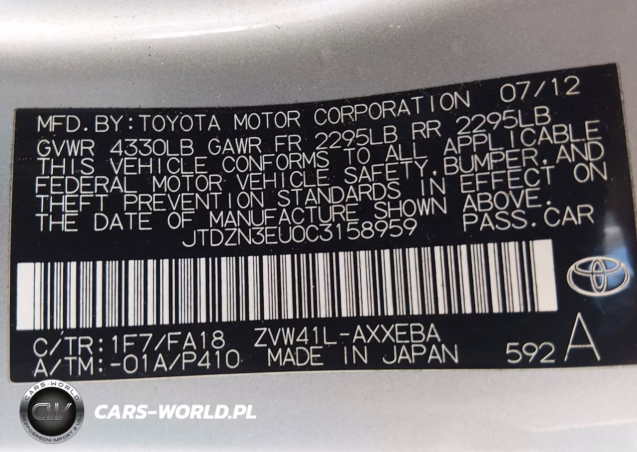 2012 Toyota Prius V Two VIN:JTDZN3EU0C3158959 - 9