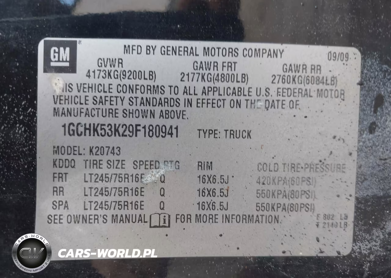 2009 Chevrolet Silverado 2500Hd Lt VIN:1GCHK53K29F180941 - 9