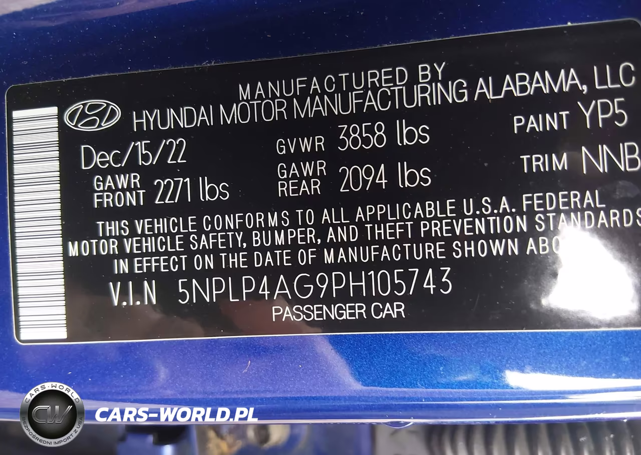 2023 Hyundai Elantra Limited VIN:5NPLP4AG9PH105743 - 9