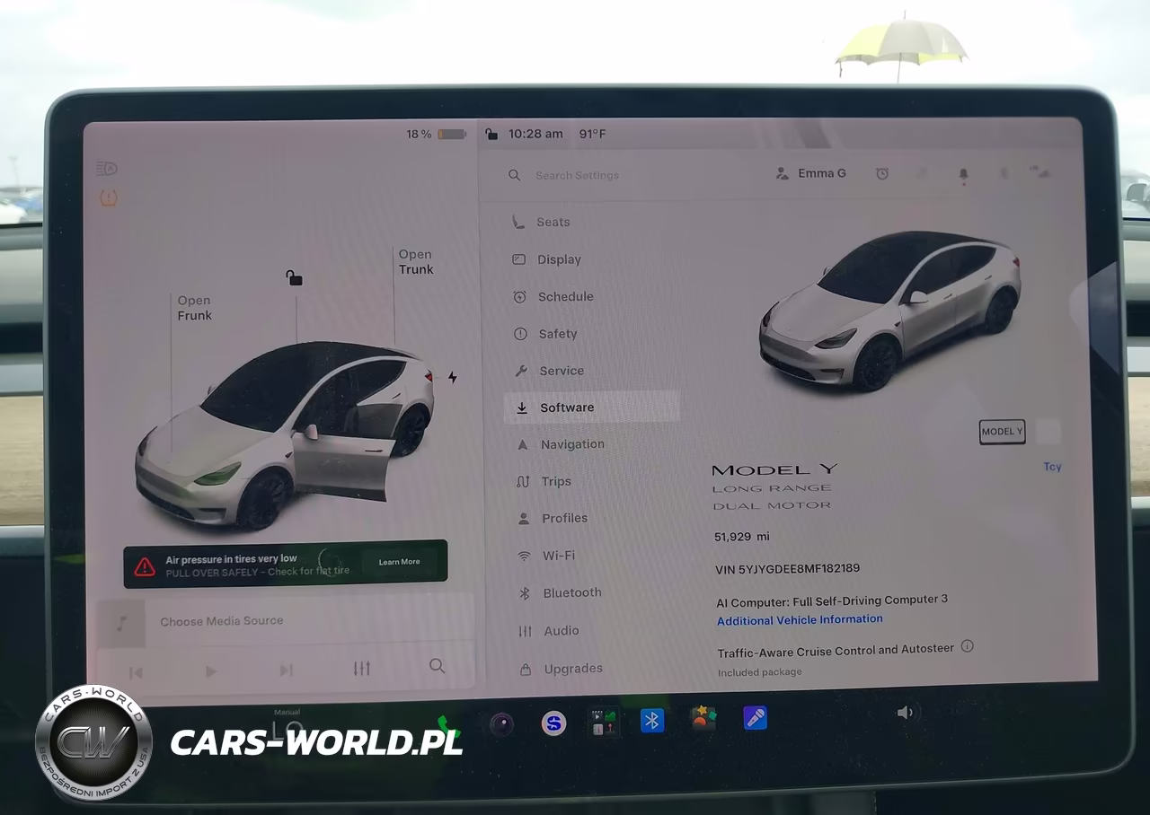 2021 Tesla Model Y Long Range Dual Motor All-Wheel Drive VIN:5YJYGDEE8MF182189 - 19