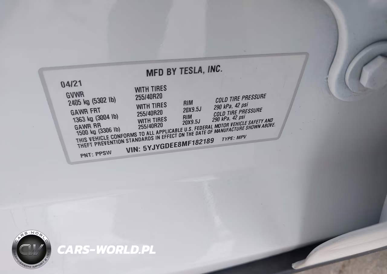 2021 Tesla Model Y Long Range Dual Motor All-Wheel Drive VIN:5YJYGDEE8MF182189 - 9