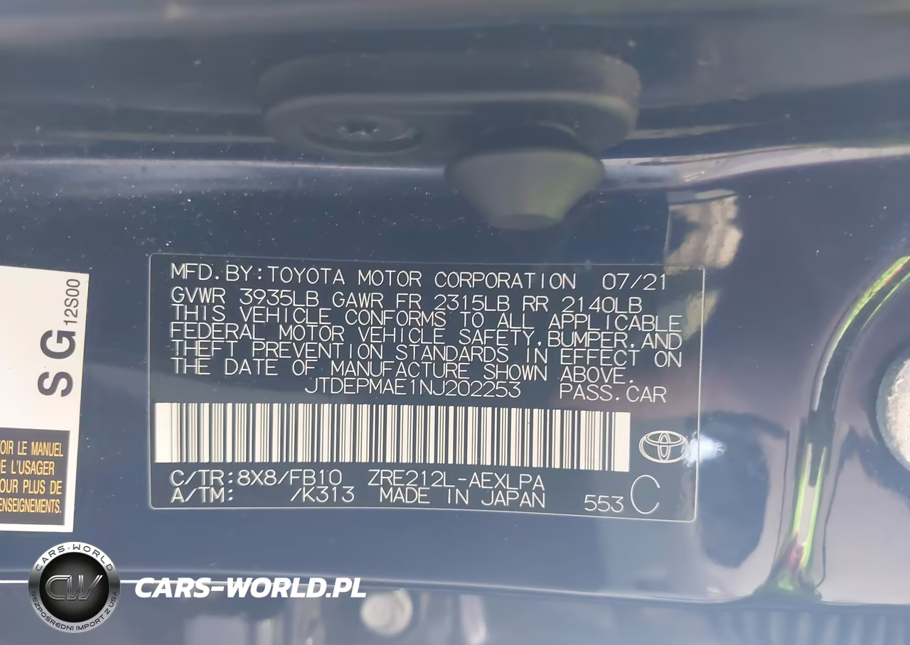 2022 Toyota Corolla Le VIN:JTDEPMAE1NJ202253 - 9