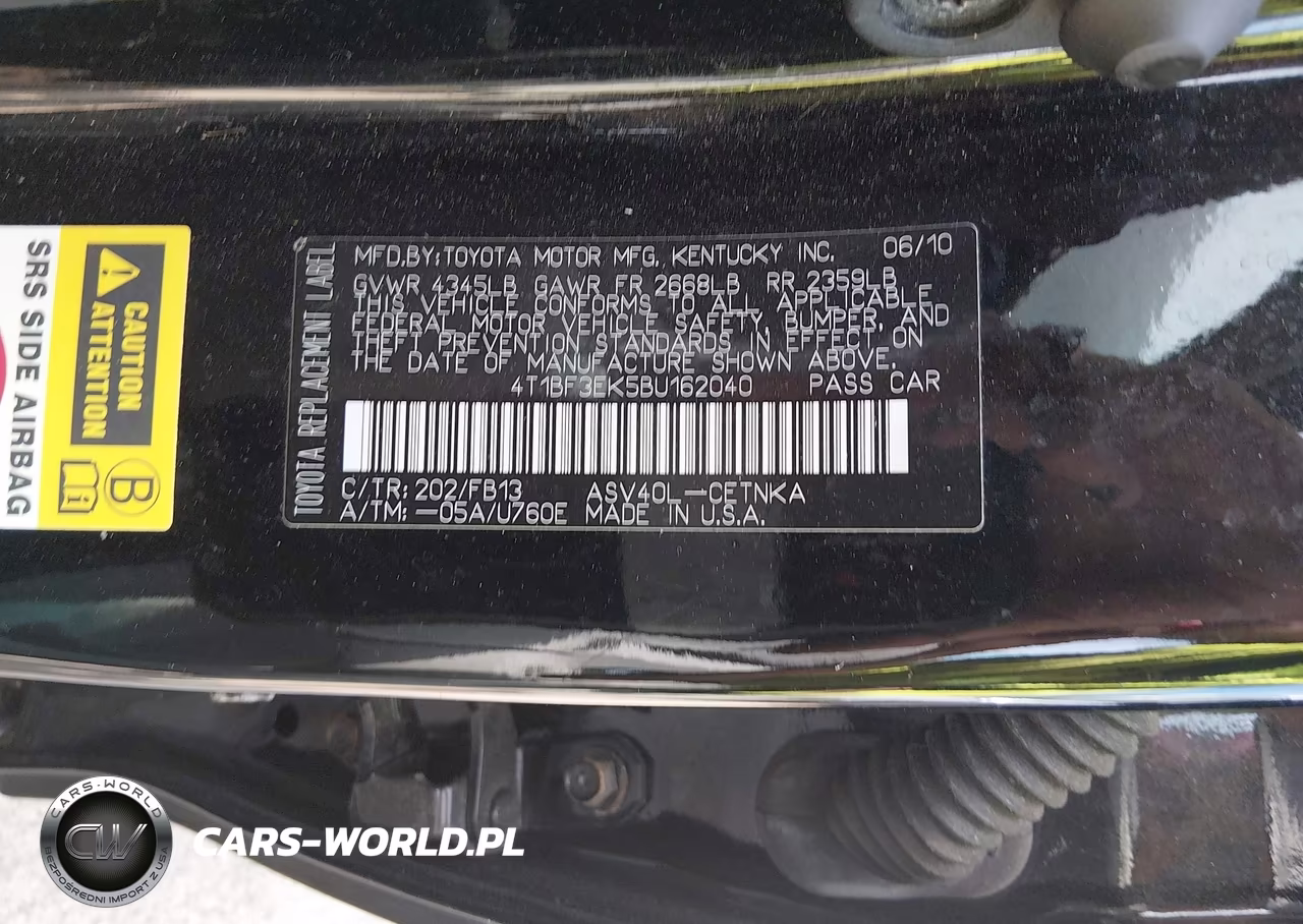 2011 Toyota Camry Le VIN:4T1BF3EK5BU162040 - 9