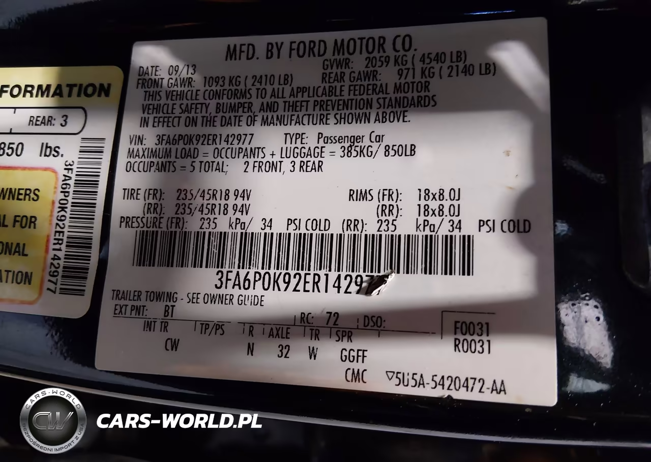 2014 Ford Fusion Titanium VIN:3FA6P0K92ER142977 - 9