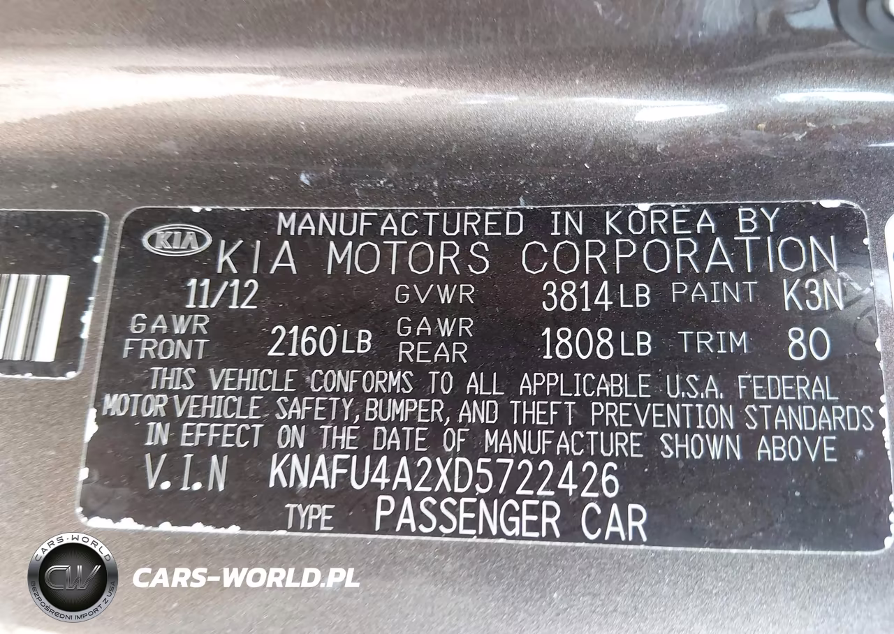 2013 Kia Forte Ex VIN:KNAFU4A2XD5722426 - 9