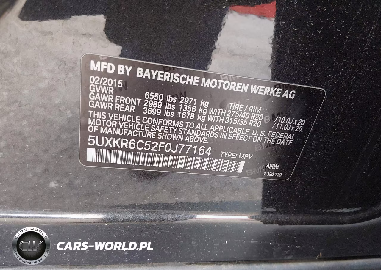 2015 BMW X5 xDrive50I VIN:5UXKR6C52F0J77164 - 9