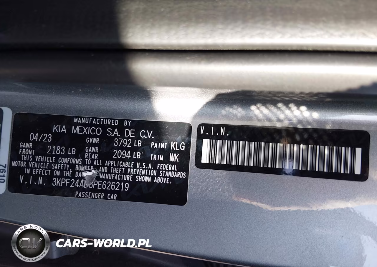 2023 Kia Forte Lxs VIN:3KPF24AD3PE626219 - 9