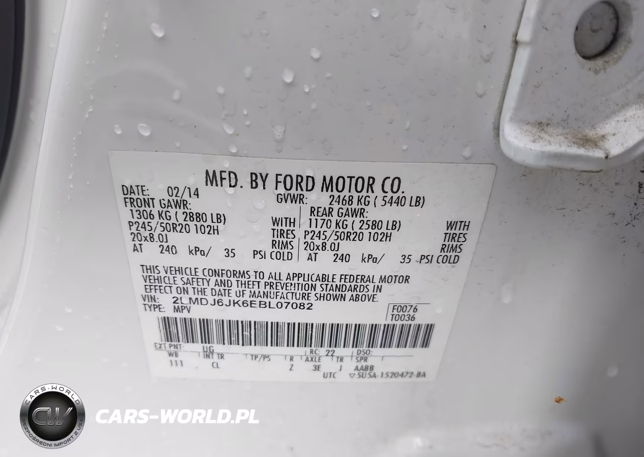 2014 Lincoln Mkx VIN:2LMDJ6JK6EBL07082 - 9