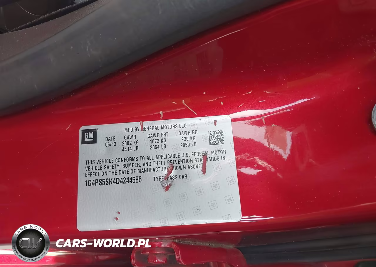 2013 Buick Verano Leather Group VIN:1G4PS5SK4D4244586 - 9