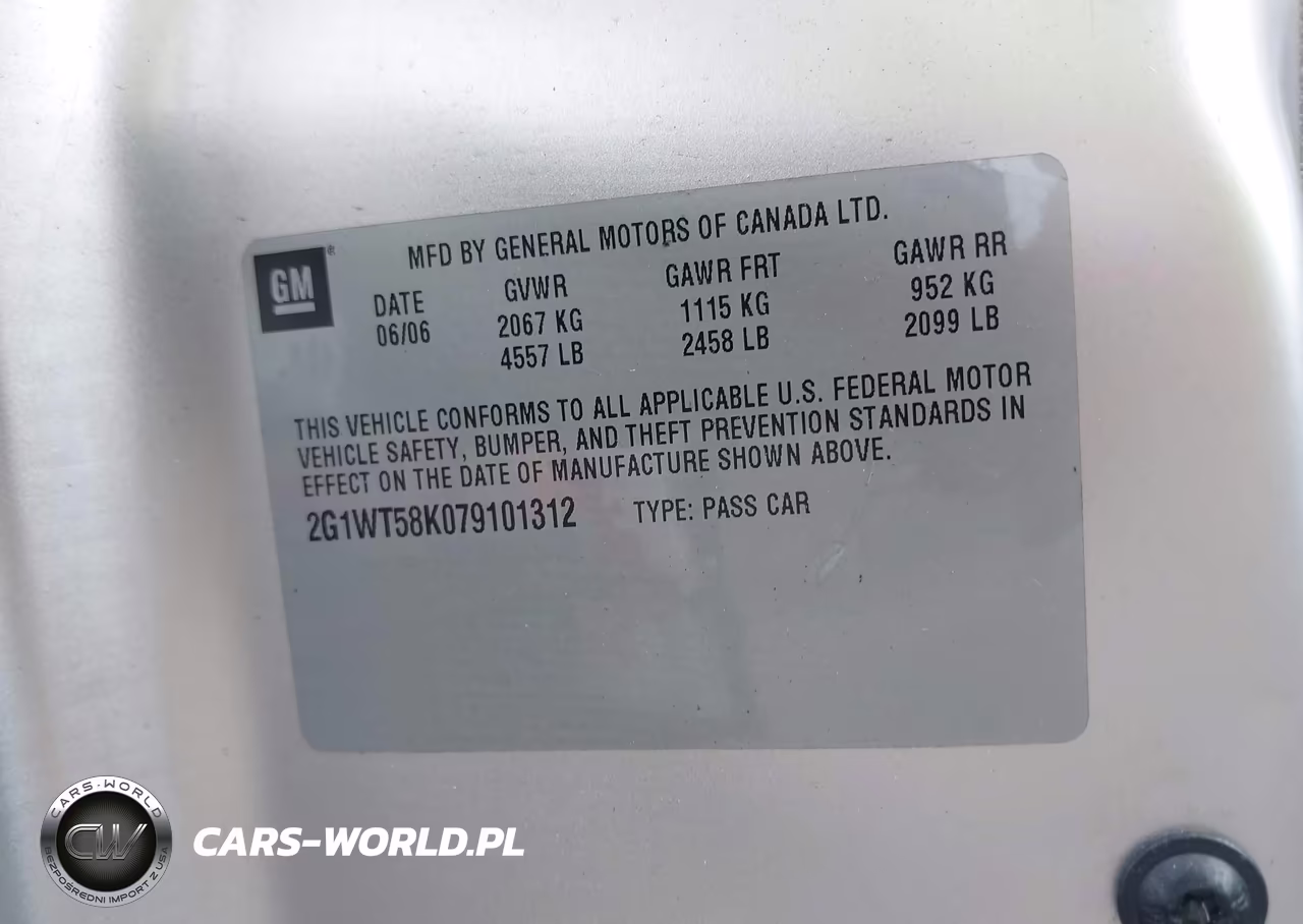 2007 Chevrolet Impala Lt VIN:2G1WT58K079101312 - 9