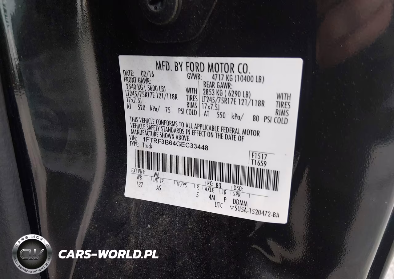 2016 Ford F-350 Xl VIN:1FTRF3B64GEC33448 - 9