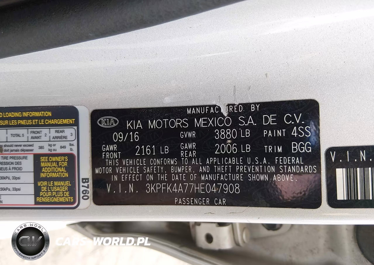 2017 Kia Forte Lx VIN:3KPFK4A77HE047908 - 9
