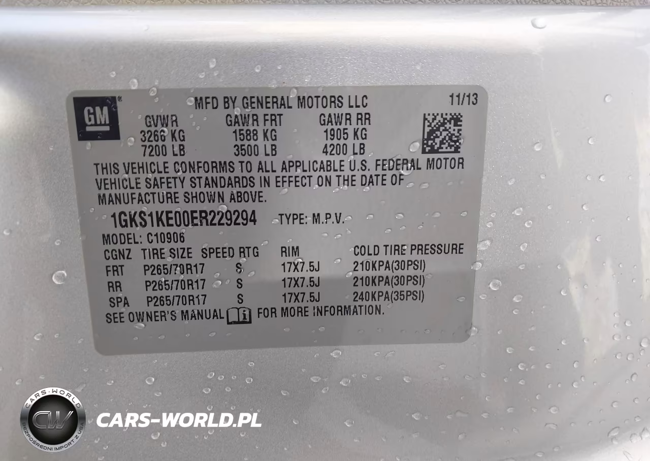 2014 GMC Yukon Xl 1500 Slt VIN:1GKS1KE00ER229294 - 9